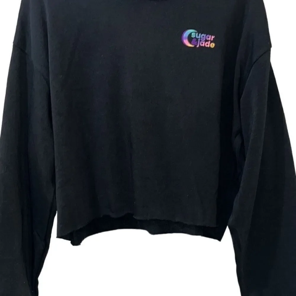 Sugar & Jade X Children’s Place Raw Hem Cropped Hoodie